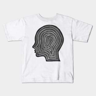 Abstract head profile Kids T-Shirt